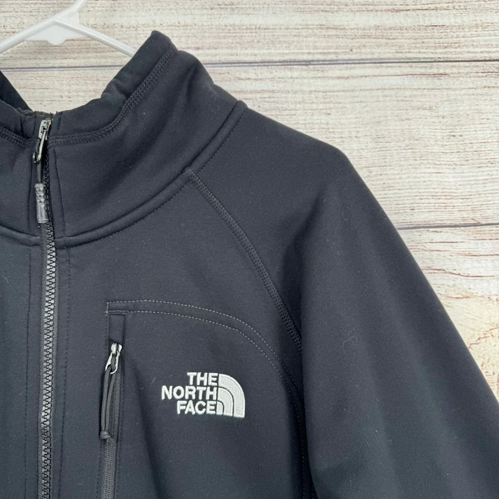 The North Face Jacket Mens XL Black Softshell Fleece Lined Full Zip NF0A35DV